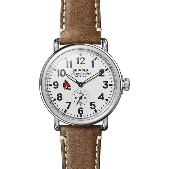 Ball State Shinola Watch, The Runwell 41 mm White Dial Shot #2