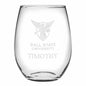 Ball State Stemless Wine Glasses Made in the USA Shot #1