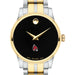 Ball State Women's Movado Collection Two-Tone Watch with Black Dial