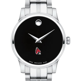 Ball State Women&#39;s Movado Stainless Steel Watch with Black Dial Shot #1