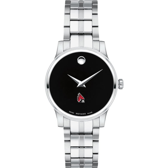 Ball State Women&#39;s Movado Stainless Steel Watch with Black Dial Shot #2