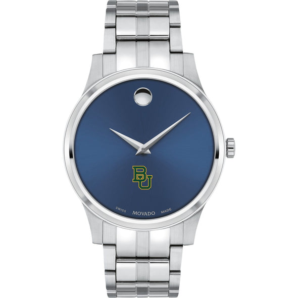 Baylor Men&#39;s Movado Collection Stainless Steel Watch with Blue Dial Shot #2