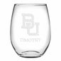 Baylor Stemless Wine Glasses Made in the USA Shot #1