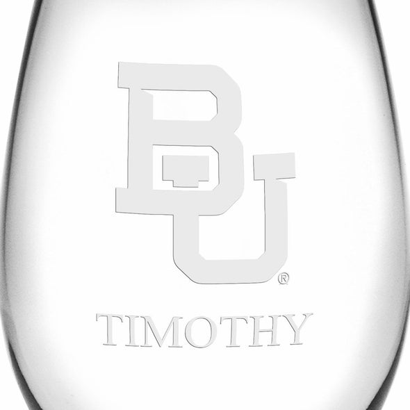 Baylor Stemless Wine Glasses Made in the USA Shot #3