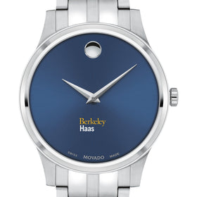 Berkeley Haas Men&#39;s Movado Collection Stainless Steel Watch with Blue Dial Shot #1