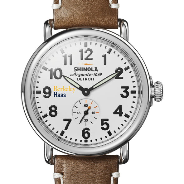 Berkeley Haas Shinola Watch, The Runwell 41 mm White Dial Shot #1