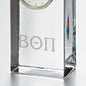 Beta Theta Pi Tall Glass Desk Clock by Simon Pearce Shot #2