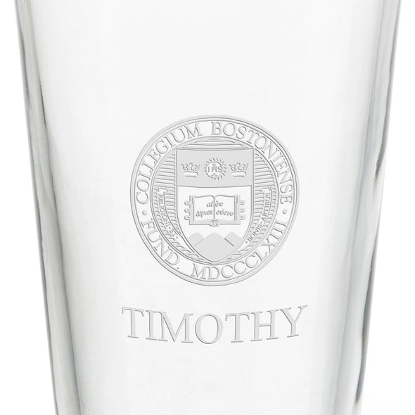 Boston College 16 oz Pint Glass Shot #3