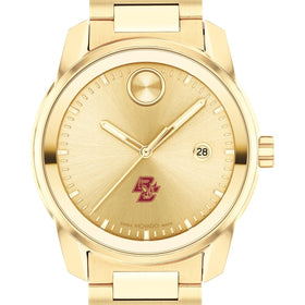 Boston College Men&#39;s Movado BOLD Gold with Date Window Shot #1