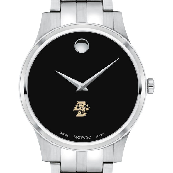 Boston College Men&#39;s Movado Collection Stainless Steel Watch with Black Dial Shot #1