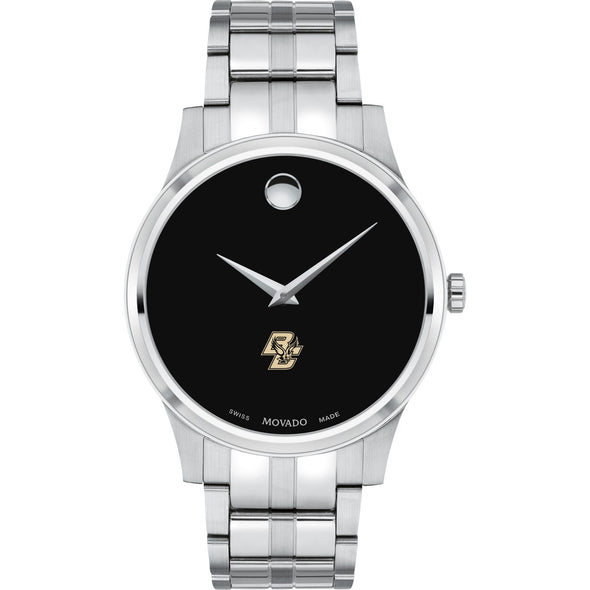 Boston College Men&#39;s Movado Collection Stainless Steel Watch with Black Dial Shot #2