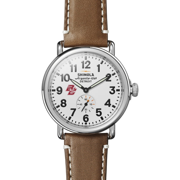 Boston College Shinola Watch, The Runwell 41 mm White Dial Shot #2