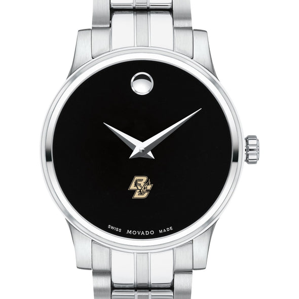 Boston College Women&#39;s Movado Stainless Steel Watch with Black Dial Shot #1