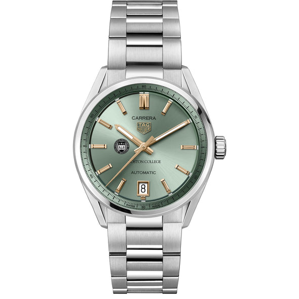 Boston College Women&#39;s TAG Heuer Steel Carrera with Green Dial Shot #2