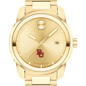 Boston University Men&#39;s Movado BOLD Gold with Date Window Shot #1