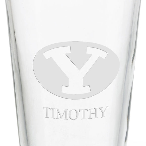 Brigham Young University 16 oz Pint Glass Shot #3