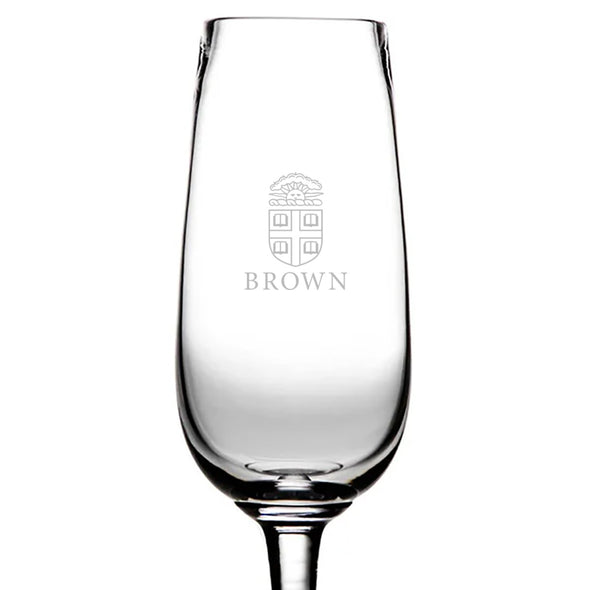 Brown Flute Glass by Simon Pearce Shot #2