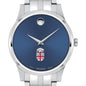 Brown Men's Movado Collection Stainless Steel Watch with Blue Dial Shot #1