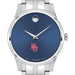 BU Men's Movado Collection Stainless Steel Watch with Blue Dial