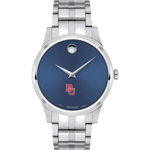 BU Men&#39;s Movado Collection Stainless Steel Watch with Blue Dial Shot #2