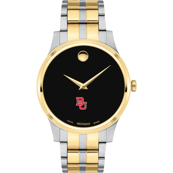 BU Men&#39;s Movado Collection Two-Tone Watch with Black Dial Shot #2