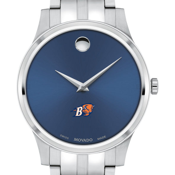 Bucknell Men&#39;s Movado Collection Stainless Steel Watch with Blue Dial Shot #1