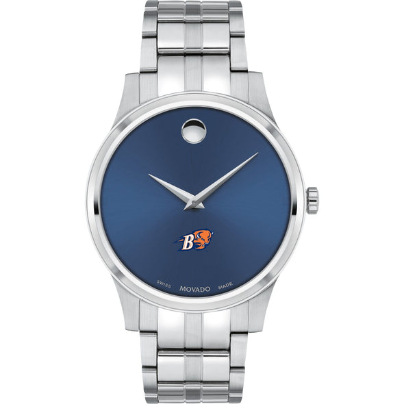 Bucknell Men&#39;s Movado Collection Stainless Steel Watch with Blue Dial Shot #2