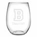 Bucknell Stemless Wine Glasses Made in the USA