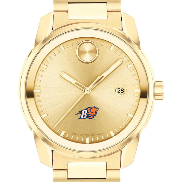 Bucknell University Men&#39;s Movado BOLD Gold with Date Window Shot #1