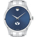 BYU Men's Movado Collection Stainless Steel Watch with Blue Dial