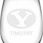 BYU Stemless Wine Glasses Made in the USA Shot #3