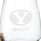 BYU Stemless Wine Glasses Shot #3