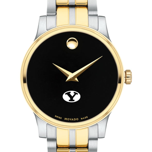 BYU Women&#39;s Movado Collection Two-Tone Watch with Black Dial Shot #1