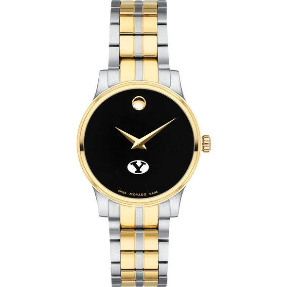 BYU Women&#39;s Movado Collection Two-Tone Watch with Black Dial Shot #2