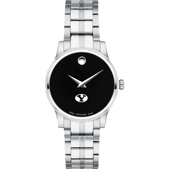 BYU Women&#39;s Movado Stainless Steel Watch with Black Dial Shot #2