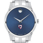 Carnegie Mellon Men's Movado Collection Stainless Steel Watch with Blue Dial Shot #1