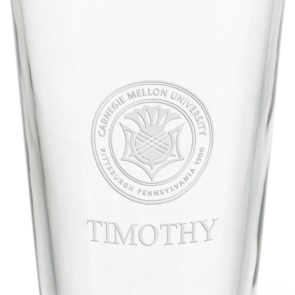 Carnegie Mellon University 16 oz Pint Glass Shot #3