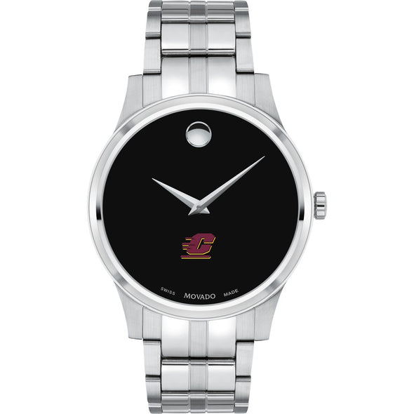 Central Michigan Men&#39;s Movado Collection Stainless Steel Watch with Black Dial Shot #2