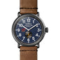 Central Michigan Shinola Watch, The Runwell 47 mm Midnight Blue Dial Shot #2