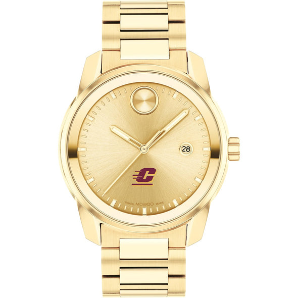 Central Michigan University Men&#39;s Movado BOLD Gold with Date Window Shot #2