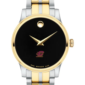 Central Michigan Women&#39;s Movado Collection Two-Tone Watch with Black Dial Shot #1