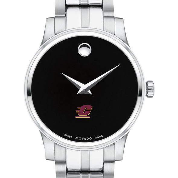 Central Michigan Women&#39;s Movado Stainless Steel Watch with Black Dial Shot #1