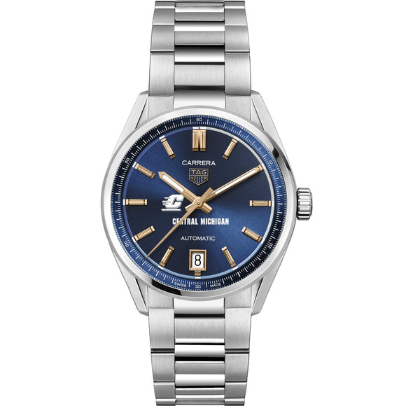 Central Michigan Women&#39;s TAG Heuer Steel Carrera with Blue Dial Shot #2