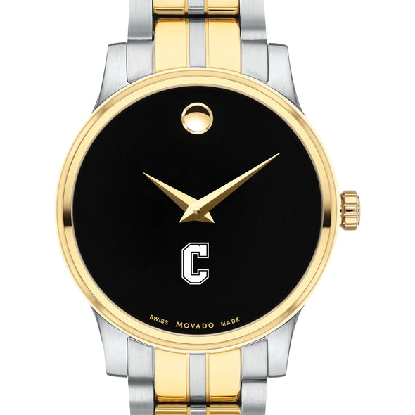 Charleston Women&#39;s Movado Collection Two-Tone Watch with Black Dial Shot #1