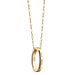 Chi Omega Monica Rich Kosann "Carpe Diem" Poesy Ring Necklace in Gold