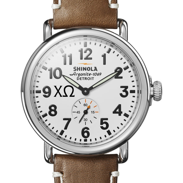 Chi Omega Shinola Watch, The Runwell 41 mm White Dial Shot #1