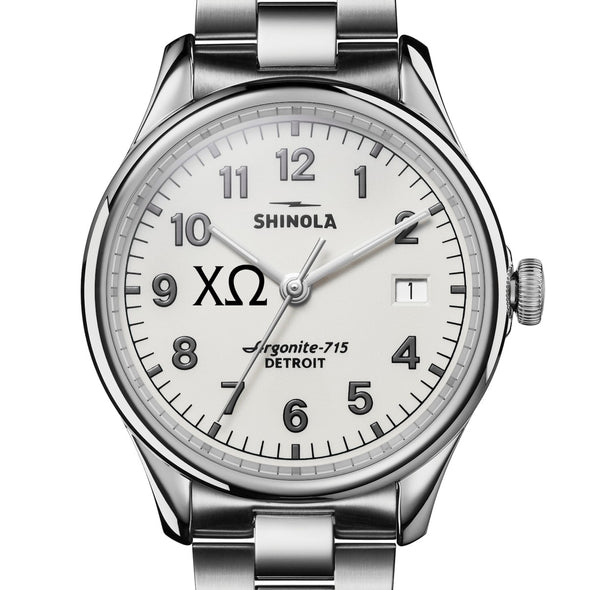 Chi Omega Shinola Watch, The Vinton 38 mm Alabaster Dial at M.LaHart &amp; Co. Shot #1