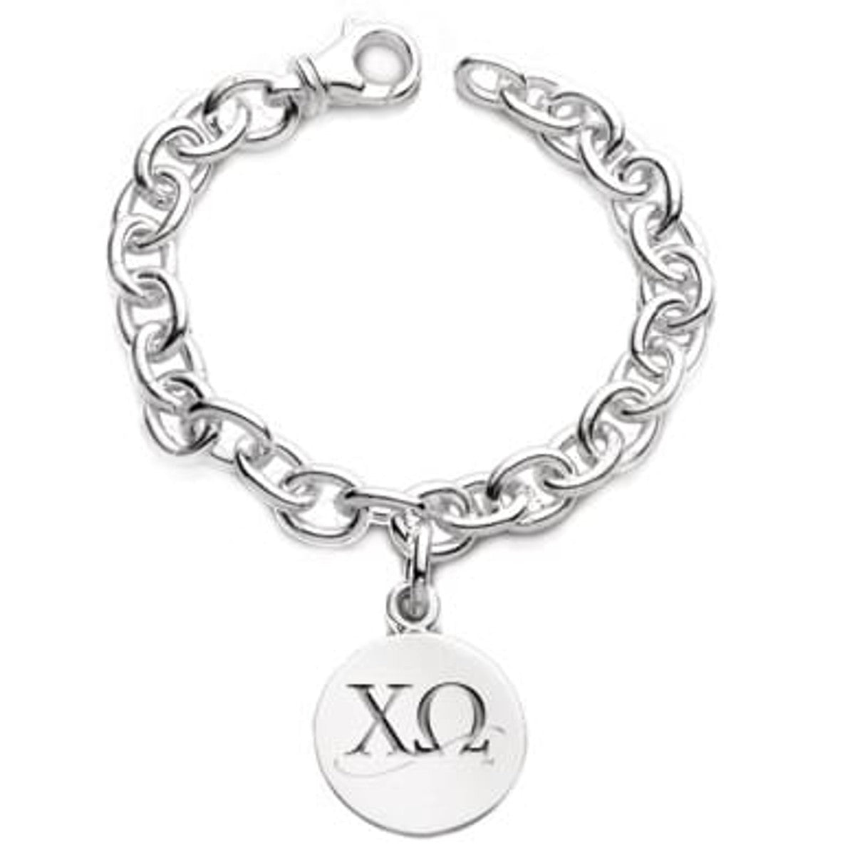 Chi Omega Sterling Silver Charm Bracelet at M.LaHart Company