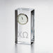 Chi Omega Tall Glass Desk Clock by Simon Pearce