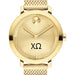 Chi Omega Women's Movado Bold Gold with Mesh Bracelet